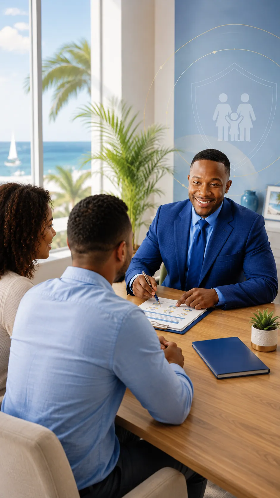 Toney with clients